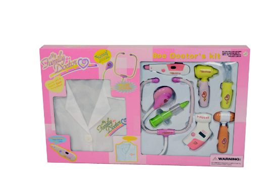 صورة مجموعة أدوات طبيب للأطفال مكونة من 8 قطع،